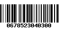 Código de Barras 0678523040300