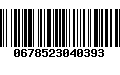 Código de Barras 0678523040393