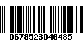 Código de Barras 0678523040485