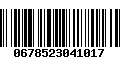 Código de Barras 0678523041017