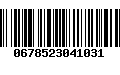 Código de Barras 0678523041031
