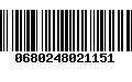 Código de Barras 0680248021151