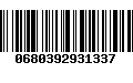 Código de Barras 0680392931337