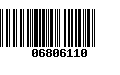 Código de Barras 06806110