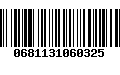 Código de Barras 0681131060325