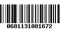 Código de Barras 0681131081672