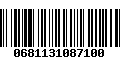 Código de Barras 0681131087100