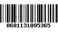 Código de Barras 0681131095365