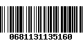 Código de Barras 0681131135160