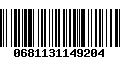 Código de Barras 0681131149204