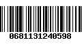 Código de Barras 0681131240598