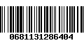 Código de Barras 0681131286404