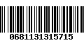 Código de Barras 0681131315715