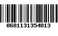 Código de Barras 0681131354813