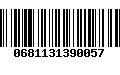 Código de Barras 0681131390057