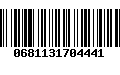 Código de Barras 0681131704441