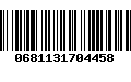 Código de Barras 0681131704458
