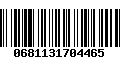 Código de Barras 0681131704465