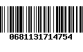 Código de Barras 0681131714754