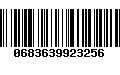 Código de Barras 0683639923256