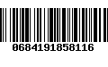 Código de Barras 0684191858116