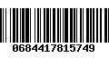 Código de Barras 0684417815749