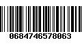 Código de Barras 0684746578063