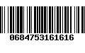Código de Barras 0684753161616