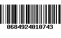 Código de Barras 0684924010743