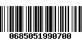 Código de Barras 0685051990700