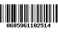 Código de Barras 0685961102514