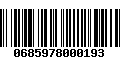 Código de Barras 0685978000193