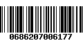 Código de Barras 0686207006177