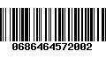 Código de Barras 0686464572002