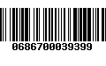 Código de Barras 0686700039399