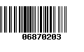 Código de Barras 06870203