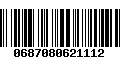 Código de Barras 0687080621112