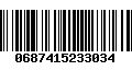 Código de Barras 0687415233034