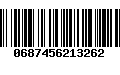 Código de Barras 0687456213262