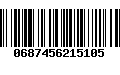 Código de Barras 0687456215105