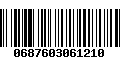 Código de Barras 0687603061210