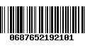 Código de Barras 0687652192101