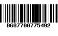 Código de Barras 0687700775492