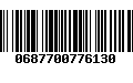 Código de Barras 0687700776130