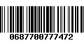 Código de Barras 0687700777472