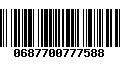 Código de Barras 0687700777588