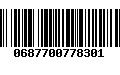 Código de Barras 0687700778301