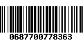 Código de Barras 0687700778363