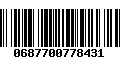 Código de Barras 0687700778431