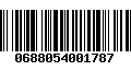 Código de Barras 0688054001787